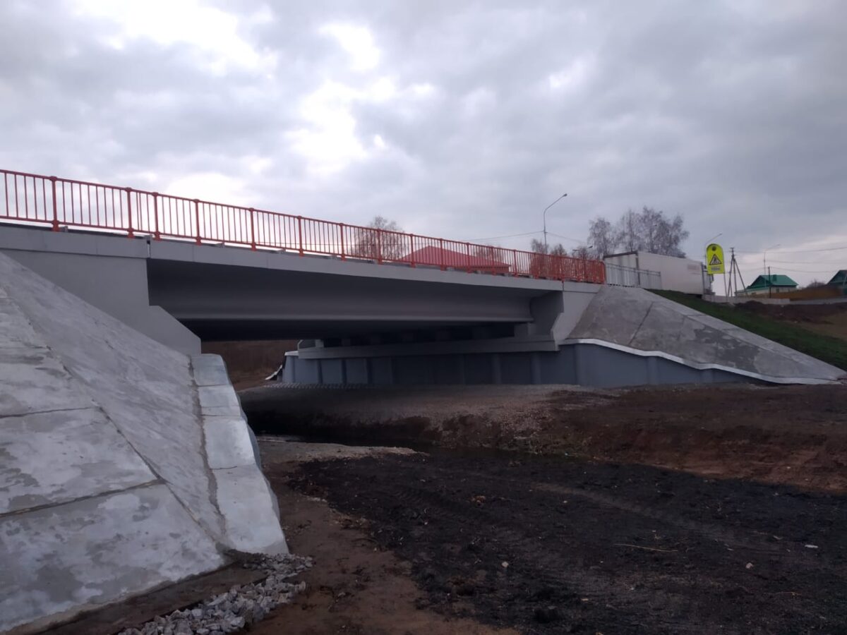 Окончание ремонта моста через реку Чишмыбаш